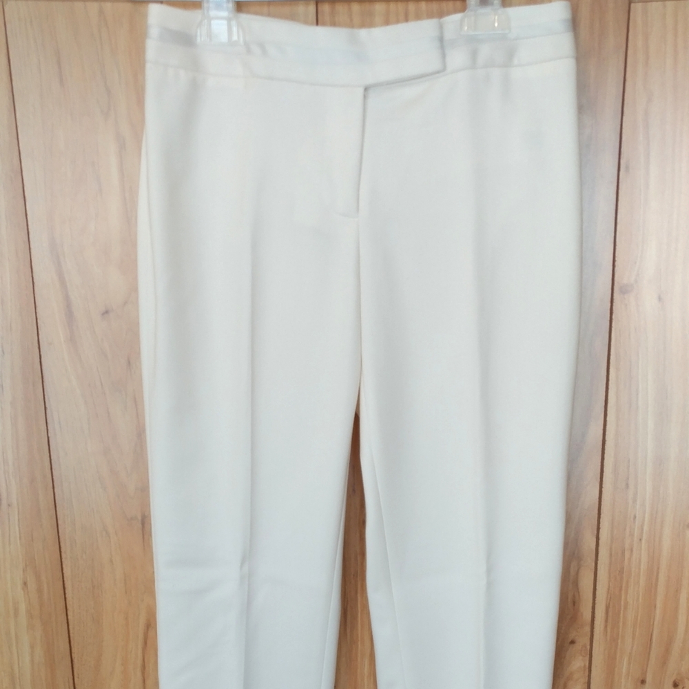 NWT White House Black Market Cream Tuxedo PANT